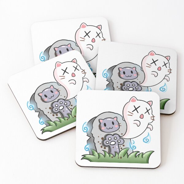 Item preview, RIP Kitty Without Text | Cat Emote | Grey Cat | Matching Couple Shirt designed and sold by HuggyandKiss.
