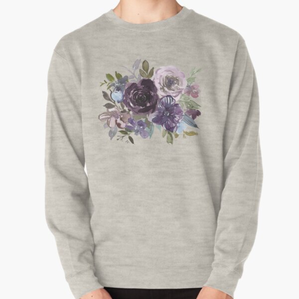 Ornamental pattern with purple Vol.2 Pullover Sweatshirt