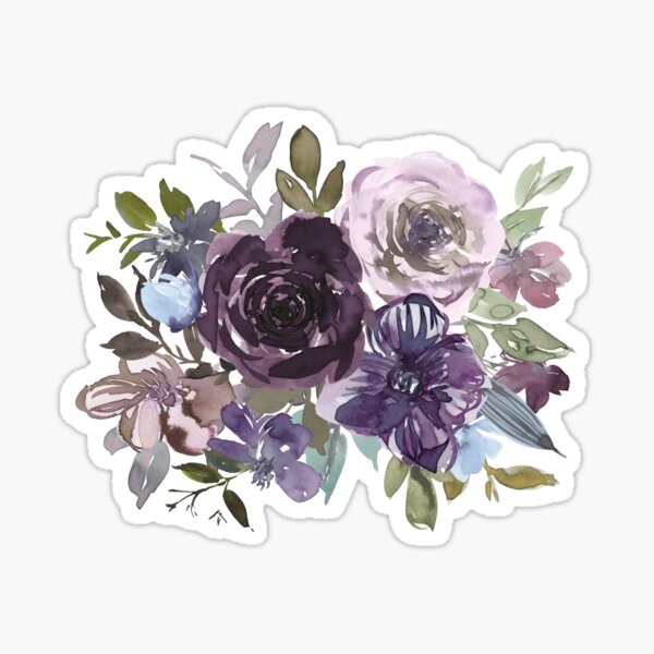 Ornamental pattern with purple Vol.2 Sticker