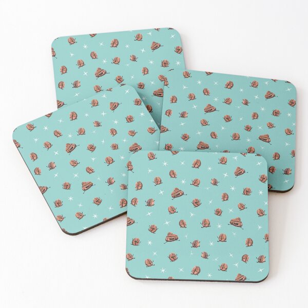 Item preview, Silly Coffee Beans Tiled Pattern designed and sold by FloofMonsterCo.