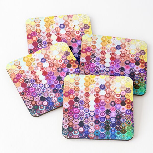 Item preview, Klimtesque Rainbow Rain Shower designed and sold by CabinArtStudio.