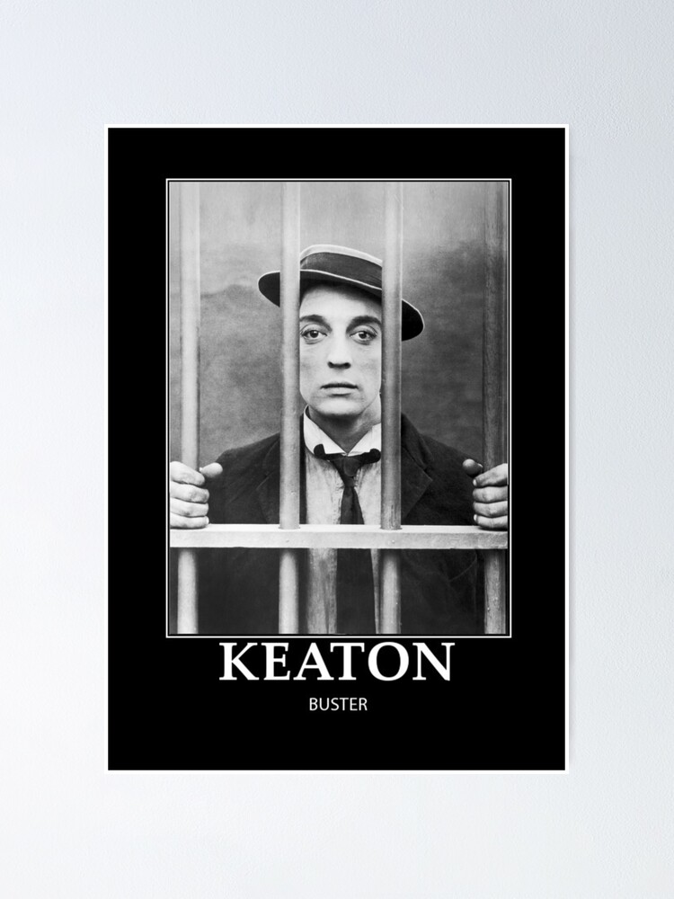 "Buster Keaton Cops BW D20" Poster by DecoWords Redbubble