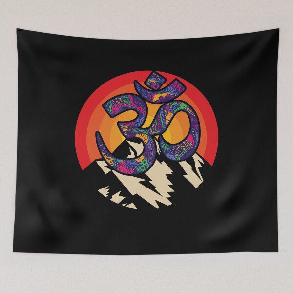 Item preview, Om Ohm Symbol Retro Mandala Floral Style Meditation Yoga designed and sold by Dressed For  Duty.
