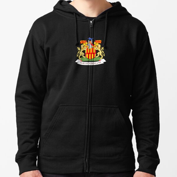 Northumberland coat of arms Zipped Hoodie