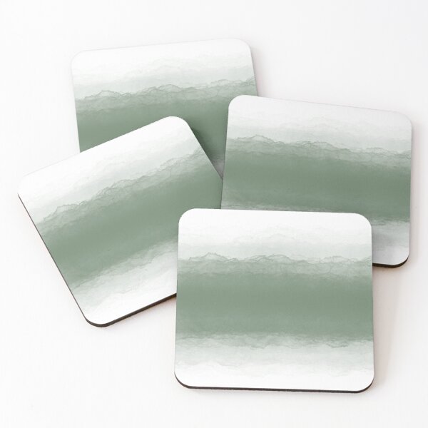 Item preview, Abstract Watercolor Ombre (sage green/white) designed and sold by Design Minds Boutique.