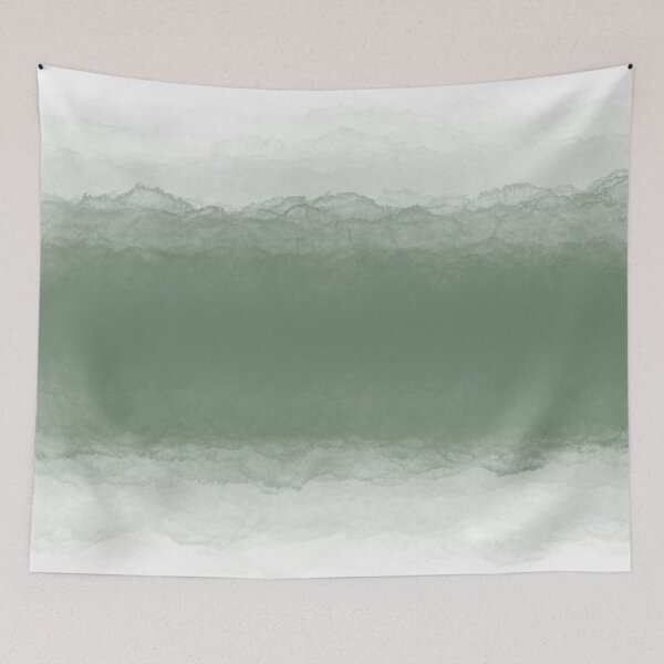Item preview, Abstract Watercolor Ombre (sage green/white) designed and sold by Design Minds Boutique.