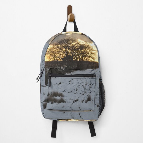 Item preview, Scottish winter, scotland in the winter, country side snow with peach sky and sunlight breaking through. designed and sold by Izzy83.