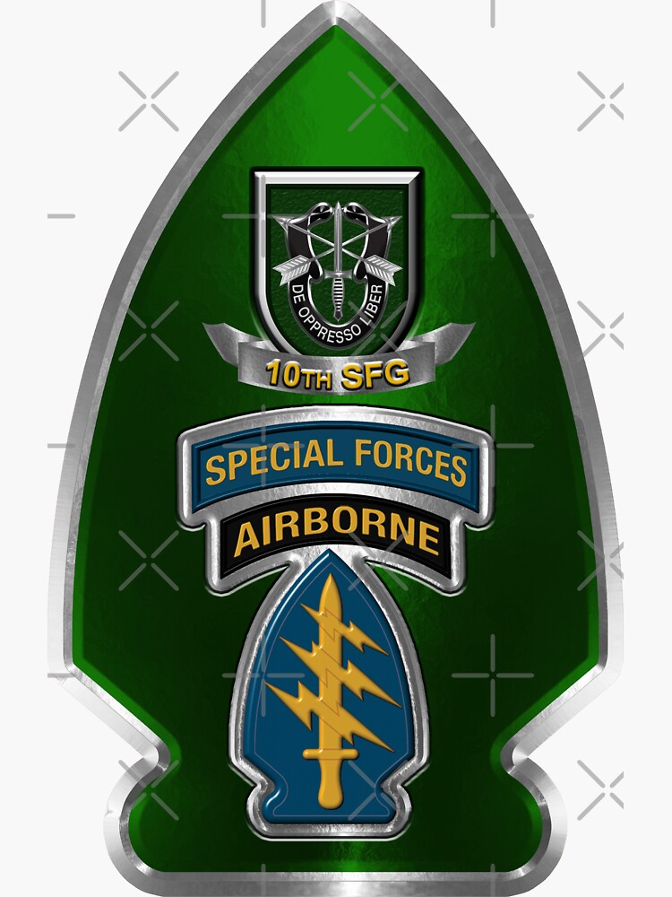 "10th Special Forces Group Airborne" Sticker For Sale By SoldierAlways ...