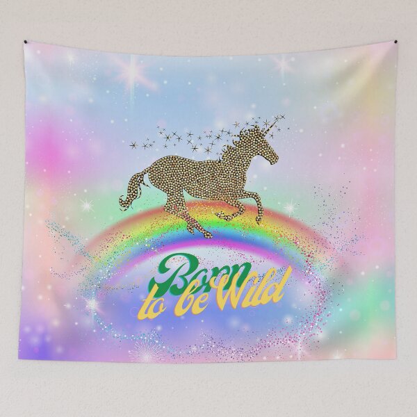 Item preview, Unicorn born to be wild designed and sold by Eva-Success.