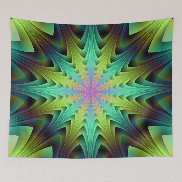 Item preview, Layered Structure in Blue and Green Yellow and Pink designed and sold by Objowl.