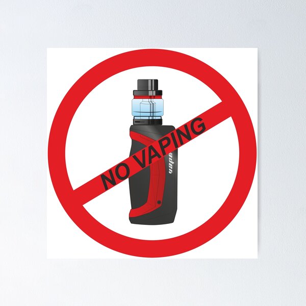 No Vaping Posters for Sale | Redbubble