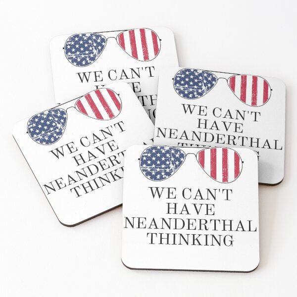 Item preview, Joe Biden "We Can't Have Neanderthal Thinking" Aviator Sunglasses Patriotic Political Quote Humor designed and sold by ZEROXCOOL.
