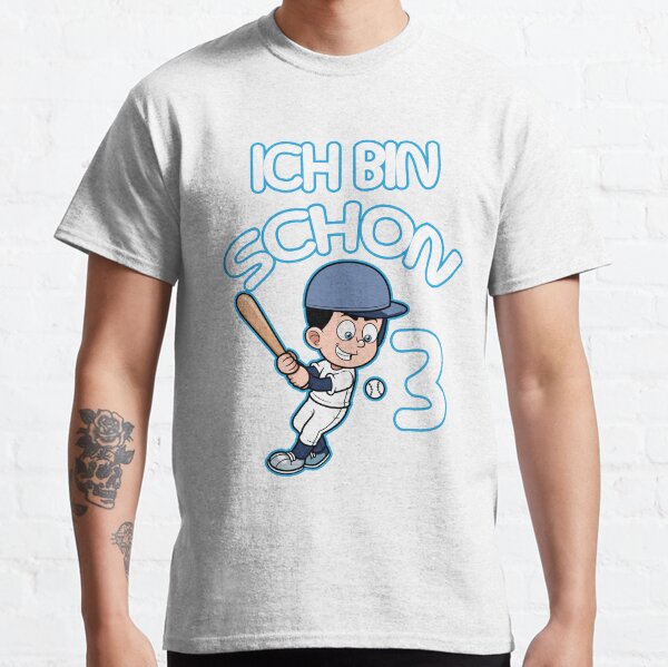 3rd Birthday Child Baseball Sports Baseballer- 3 Years Old Classic T-Shirt