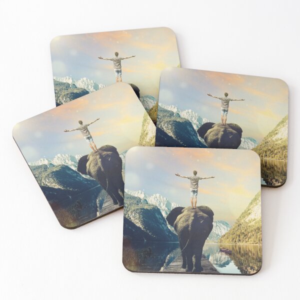 Item preview, Man standing on the back of an elephant designed and sold by LydiaHDesigns.