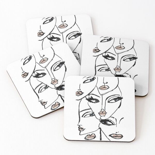 Item preview, Women faces line art designed and sold by AznavourByKarin.