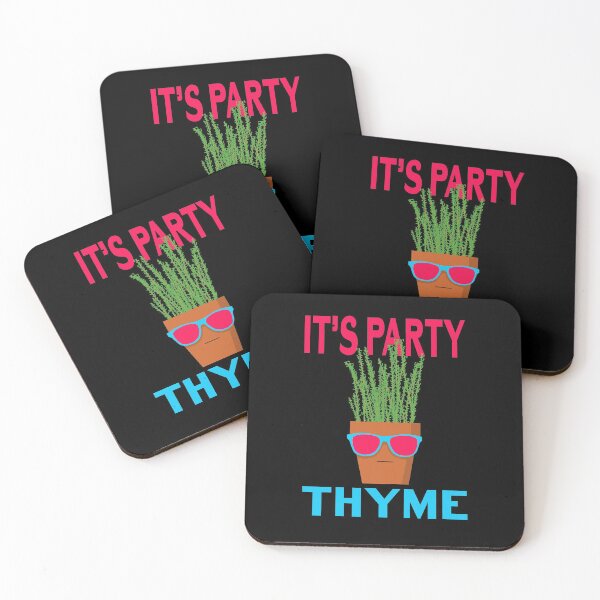 Item preview, It's Party Thyme Funny Pun Cute Humor Festival Party Slogan designed and sold by sillyquestions.
