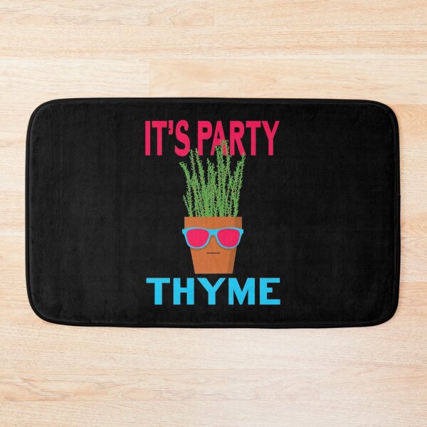 Item preview, It's Party Thyme Funny Pun Cute Humor Festival Party Slogan designed and sold by sillyquestions.