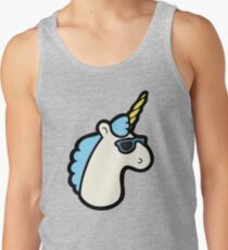 Einhörner sind cooles Muster - Blau Tank Top