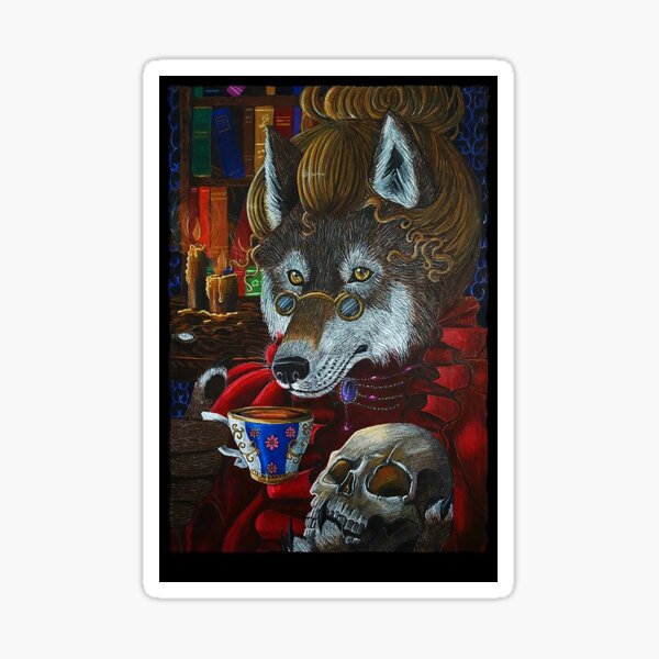 Grandma Wolf Sticker