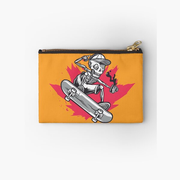 Item preview, Skeleton Skateboarder with Cup of Coffee designed and sold by SLAG-Creative.