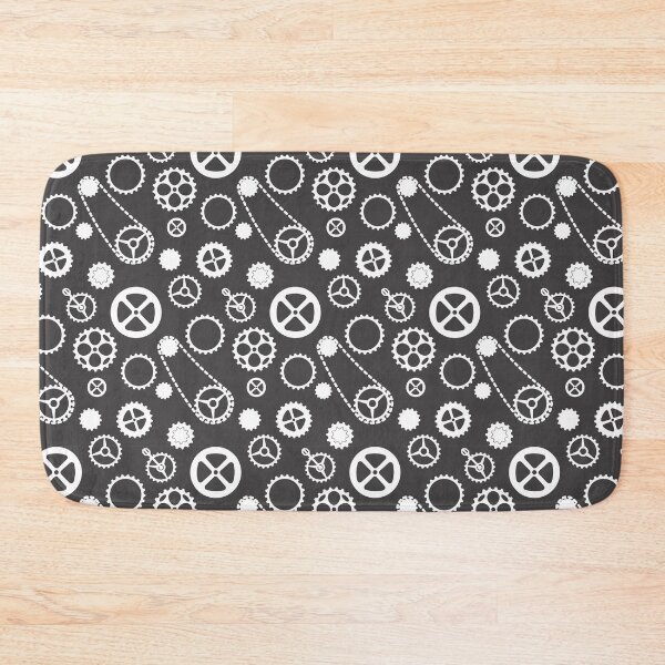 Item preview, Chain rings pattern white on dark gray background designed and sold by shushunya13.