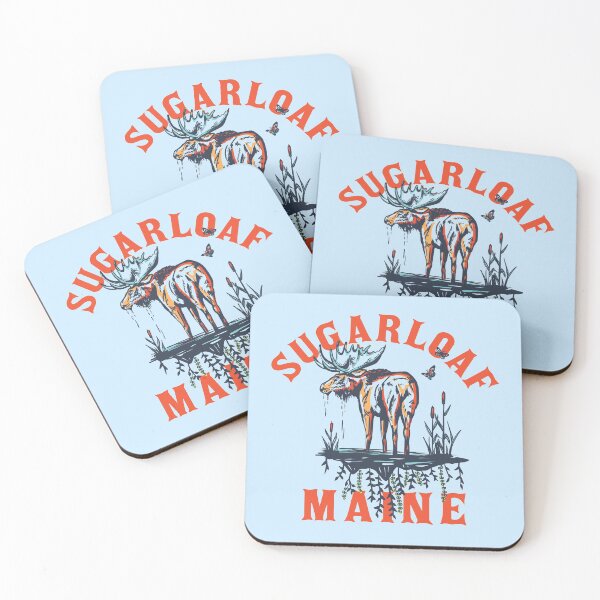 Item preview, Sugarloaf, Maine. Cool Retro Moose Shirt Art For Skiers & Snowboarders designed and sold by The Whiskey Ginger Design Shop.