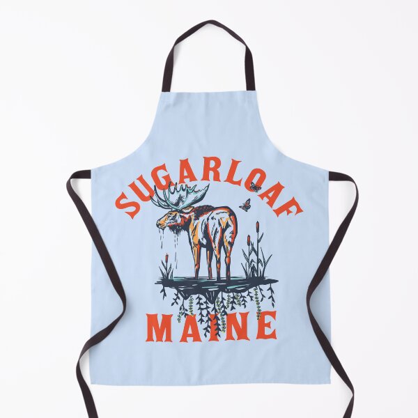 Item preview, Sugarloaf, Maine. Cool Retro Moose Shirt Art For Skiers & Snowboarders designed and sold by The Whiskey Ginger Design Shop.
