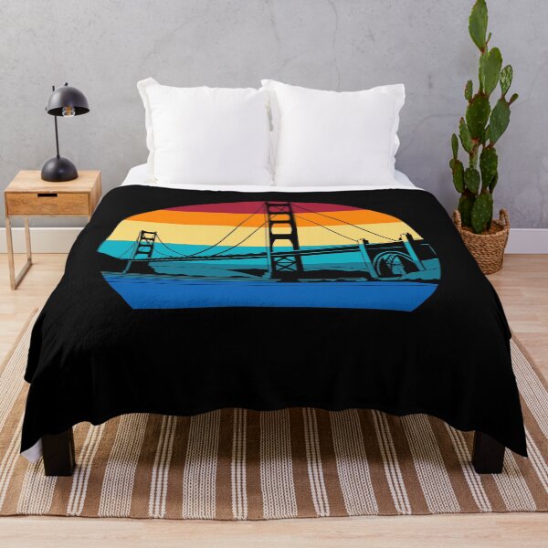 Item preview, Golden Gate Bridge Realistic Vintage Sunset designed and sold by liftdesign.