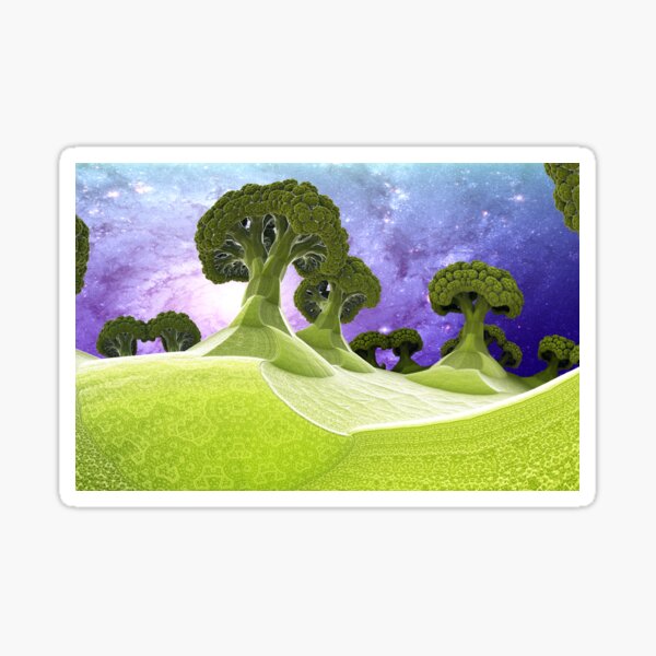 Broccoli Planet Sticker