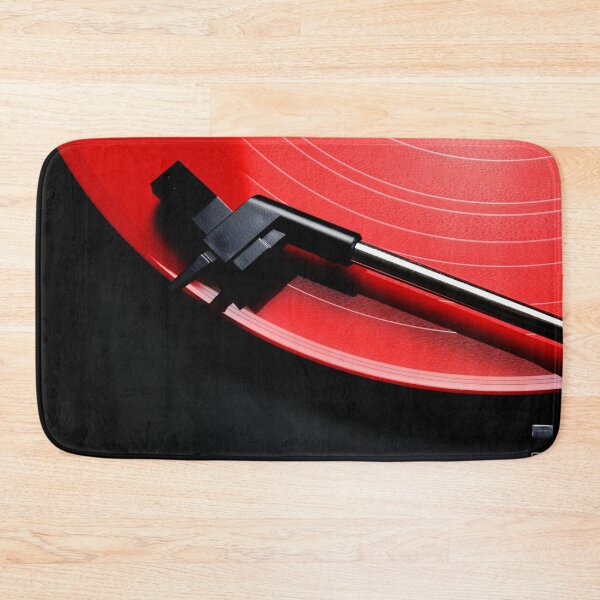 Item preview, Red vinyl record on a turntable designed and sold by Michaelerch.