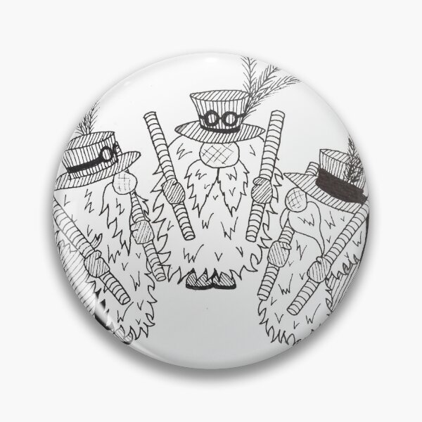 Item preview, Morris dancing gnomes, Border Morris dancing gonks excellent gift for a Morris dancer designed and sold by Peskypixi.