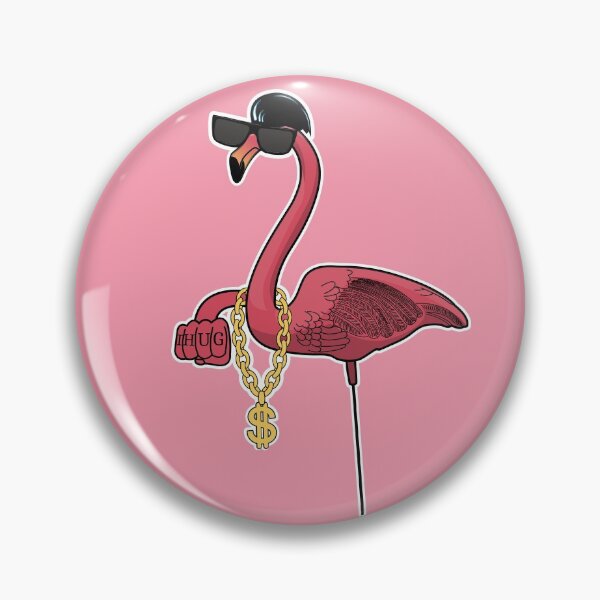 Item preview, Thug Life Flamingo, White Outline designed and sold by Apartment12.