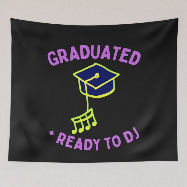 Item preview, Graduated and Ready to DJ (Music DJ Graduation)  designed and sold by DesignsofNote.