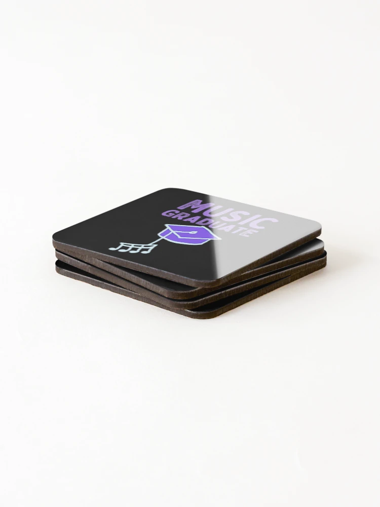 Thumbnail 4 of 5, Coasters (Set of 4), Music Graduate designed and sold by DesignsofNote.
