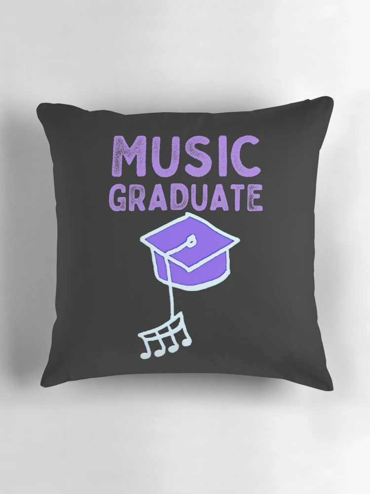 Thumbnail 3 of 4, Pillow, Music Graduate designed and sold by DesignsofNote.