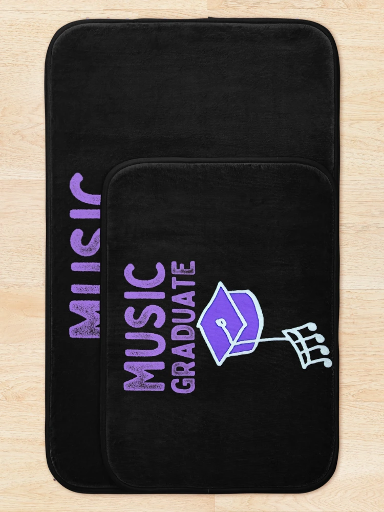 Thumbnail 5 of 6, Bath Mat, Music Graduate designed and sold by DesignsofNote.