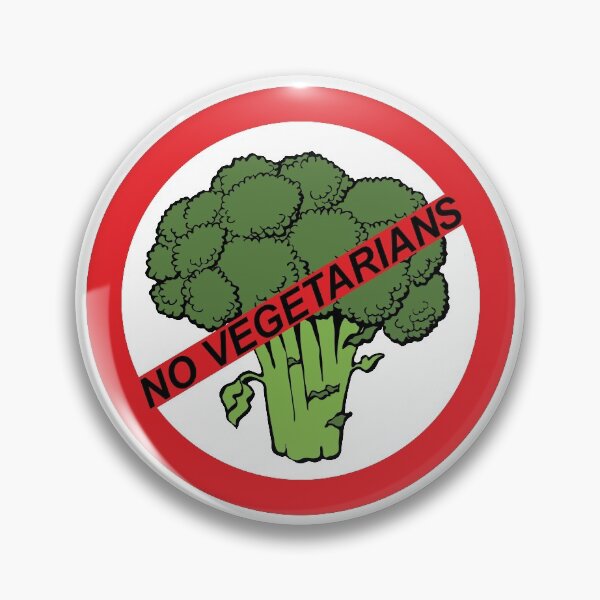 Item preview, Forbidden For Vegetarians designed and sold by ProhibitionStickers.