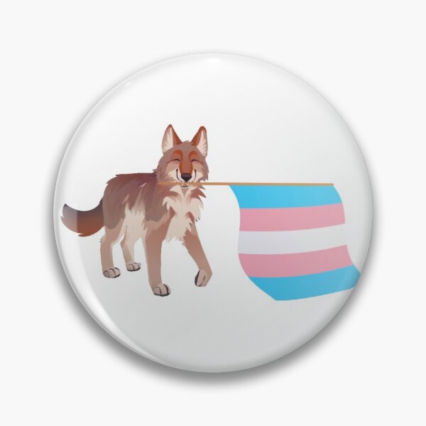 Item preview, coyote transgender pride - canis laTRANS designed and sold by paintedpaw-cat.