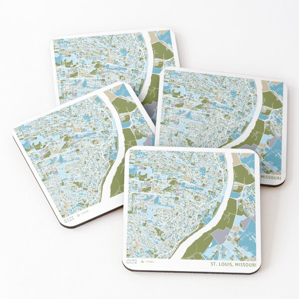 Item preview, St Louis Map, Map of St Louis Missouri designed and sold by MosaicMaps.