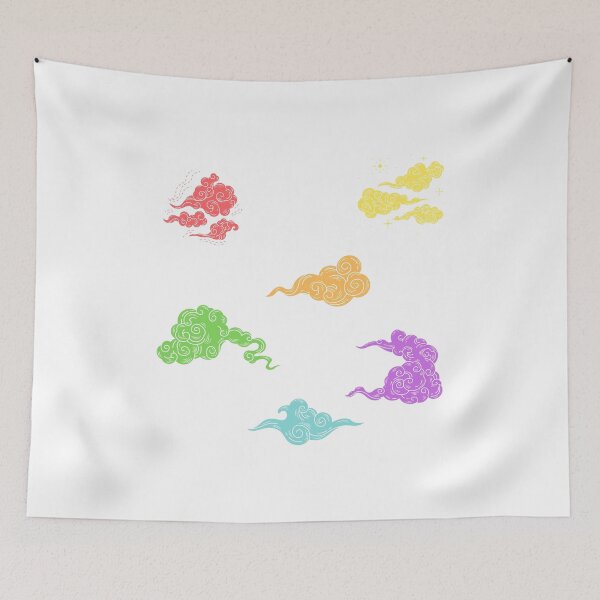 Item preview, pretty lil' pastel japanese wind clouds :) designed and sold by inbythin.