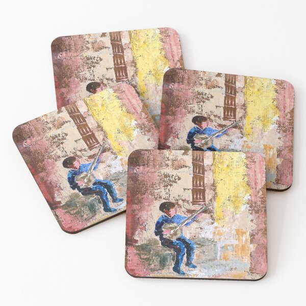 Item preview, Boy playing music designed and sold by MariannaKoosArt.