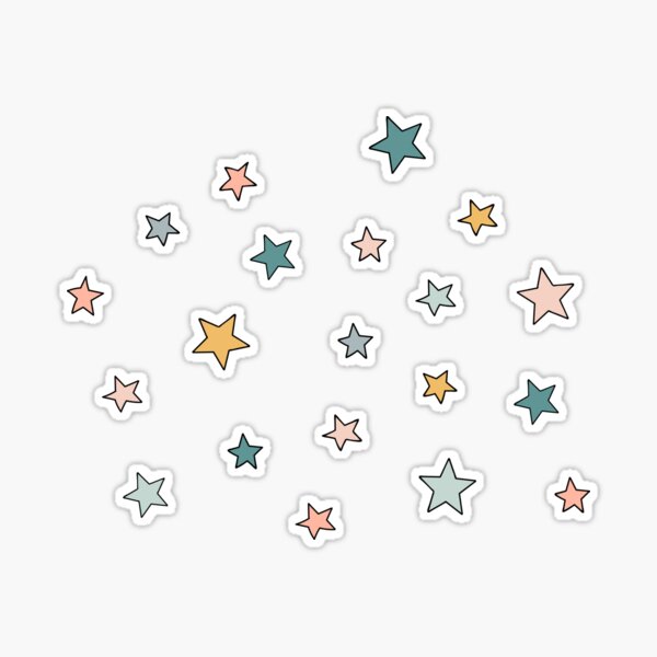 Colorful mini star pack Sticker for Sale by colleenm2