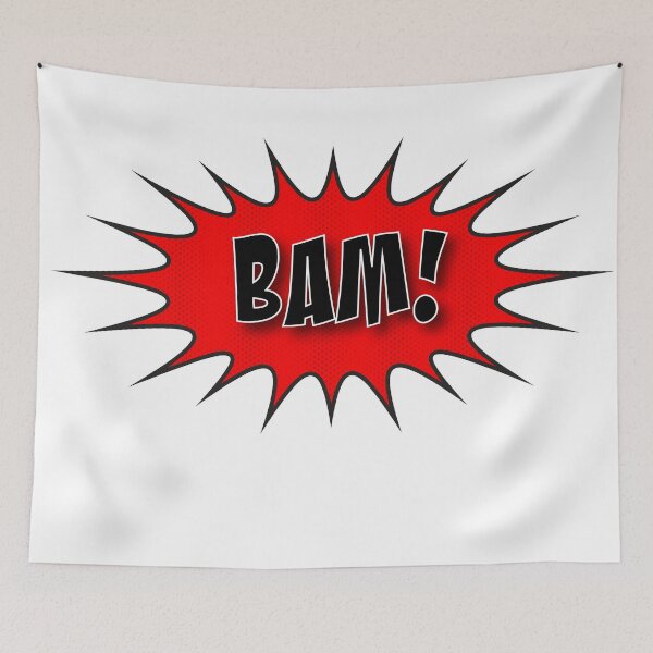 Item preview, The word BAM in comic book style designed and sold by StickersbyVW.