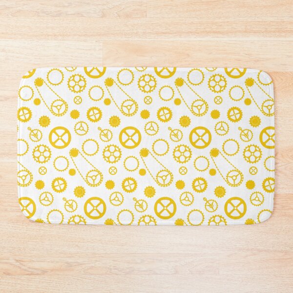 Item preview, Chain rings pattern yellow on white background designed and sold by shushunya13.