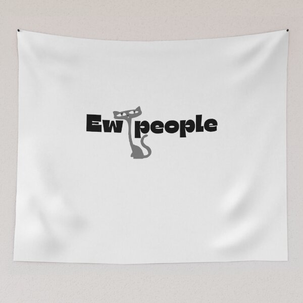 Item preview,   ew people, ew, people, funny t-shirt, sarcasm, introvert shirt, cat lovers designed and sold by blkstore.