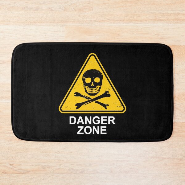 Item preview, Danger Zone Sign - Skull & Crossbones designed and sold by IncognitoMode.