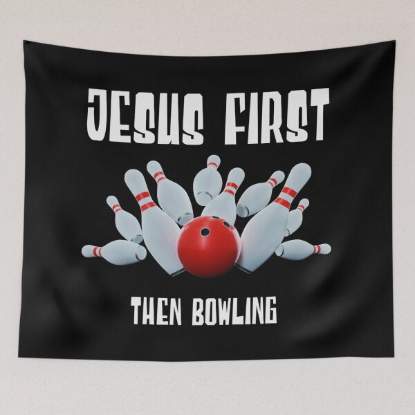 Item preview, Jesus First, Then Bowling! designed and sold by TheKingdomAttic.