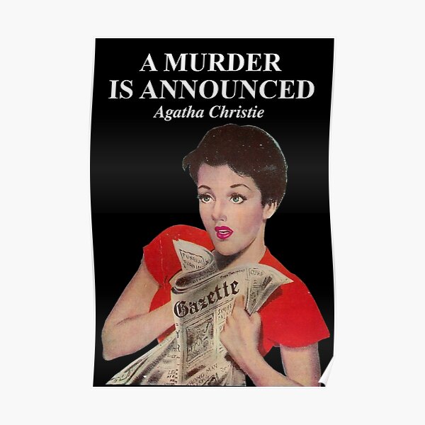Portada del libro de Agatha Christie Póster
