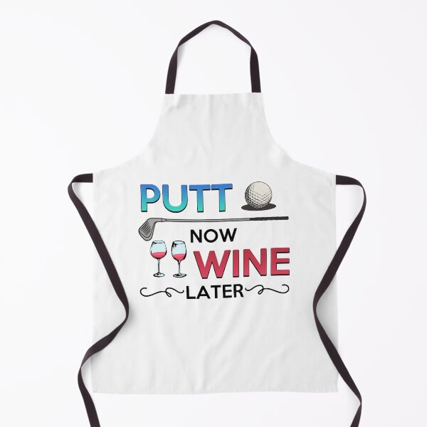 Item preview, Golf Gift Putt Now Wine Later funny wine golfing designed and sold by Mesyo.