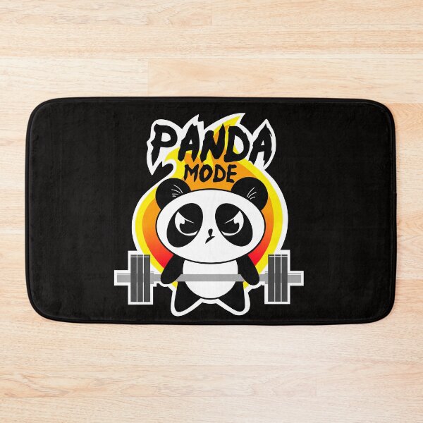 Item preview, fitness, panda mode, panda strong, gym girl, barbell girl designed and sold by Tim Addison.